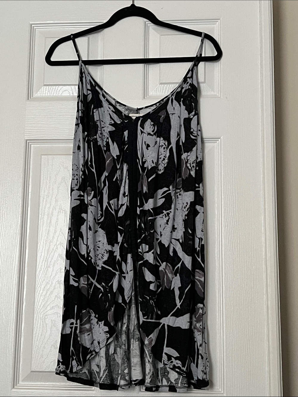 Black & Gray Floral Tunic
